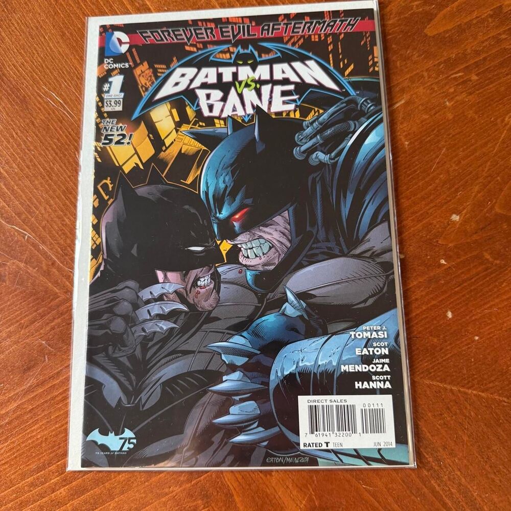 Forever Evil Aftermath Batman vs Bane Peter Tomasi Edition First Print June 2014